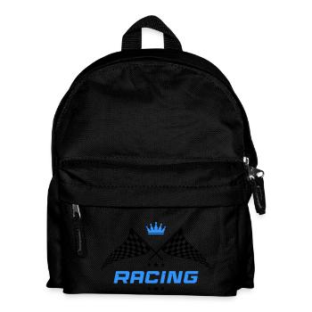 racing symbol - Kinder Rucksack - Schwarz - Vorne