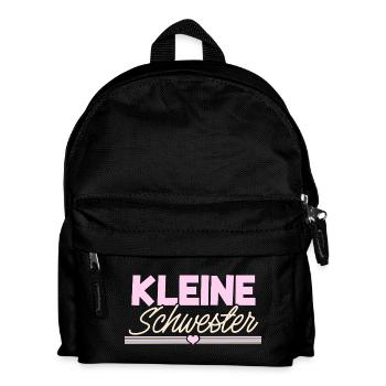 Kleine Schwester - Kinder Rucksack - Schwarz - Vorne