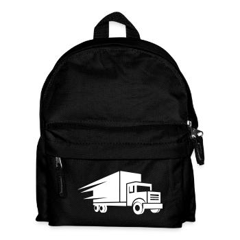 Truck Logo - Kids' Backpack - black - Front