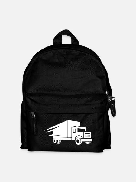 Truck Logo - Kids' Backpack - black