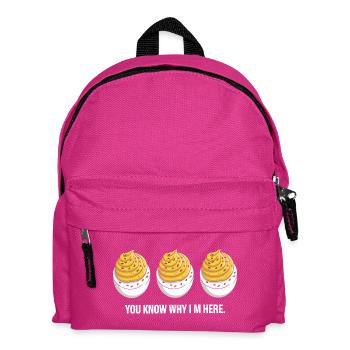 stuffed eggs - Kids' Backpack - fuchsia - Front