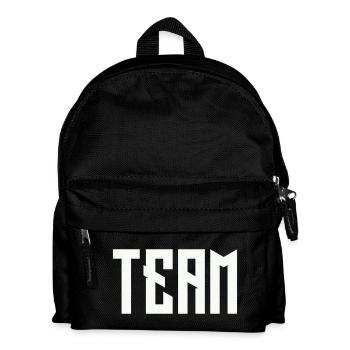 TEAM Blockschrift  - Kinder Rucksack - Schwarz - Vorne