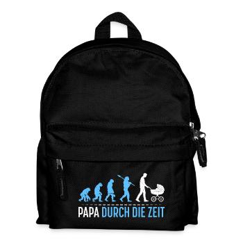 Father-to-be DADDY THROUGH TIME Funny - Kids' Backpack - black - Front