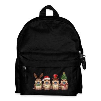 Lumières de Noël scinques à langue bleue - Sac à dos Enfant - noir - Devant