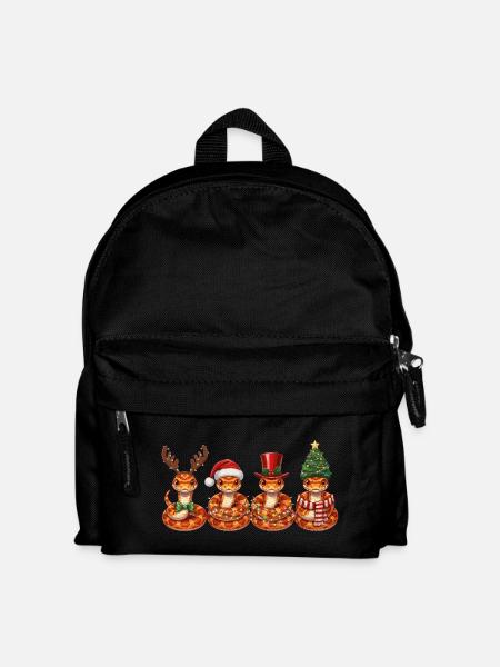 Kornnatter Weihnachtsmann Weihnachtsbeleuchtung  - Kinder Rucksack - Schwarz