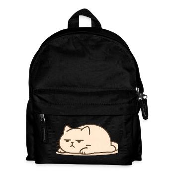 Chat endormi dans le style kawaii - Sac à dos Enfant - noir - Devant