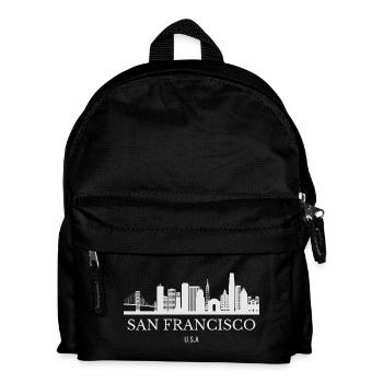 Skyline von San Francisco, San Francisco, USA - Kinder Rucksack - Schwarz - Vorne