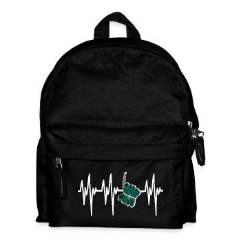 Heartbeat Knallfrosch Pyro Silvester Feuerwerk - Kinder Rucksack - Schwarz - Vorne