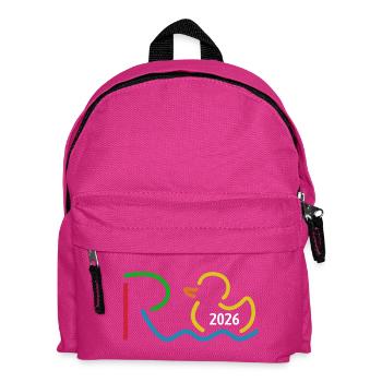 Rente 2026 - Ruhestand - Pension - Kinder Rucksack - Fuchsia - Vorne