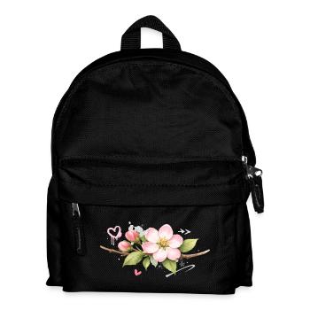 Branche de fleurs de pommier avec des accents de graffiti - Sac à dos Enfant - noir - Devant