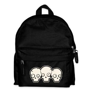 Totenkopf - Kinder Rucksack - Schwarz - Vorne