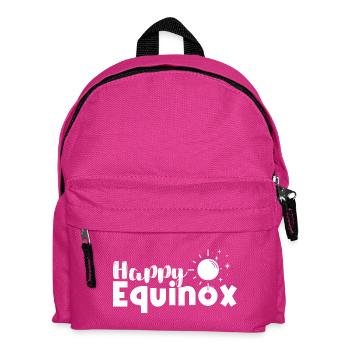 Frohe Tagundnachtgleiche Oster-Ostara - Kinder Rucksack - Fuchsia - Vorne