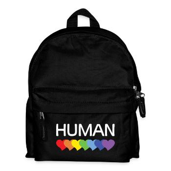 LGBTQ-Pride-Monat – Wir sind alle Menschen - Kinder Rucksack - Schwarz - Vorne