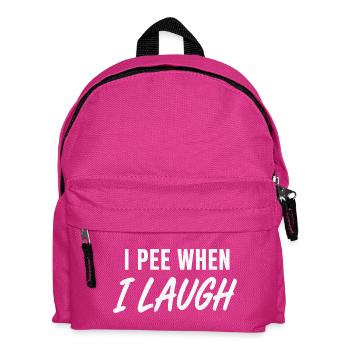I PEE WHEN I LAUGH Shirt - Kinder Rucksack - Fuchsia - Vorne