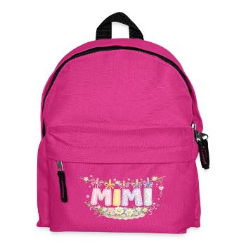 Mimi Flowers and Pastel | Sweetheart Granny Gift - Kids' Backpack - fuchsia - Front