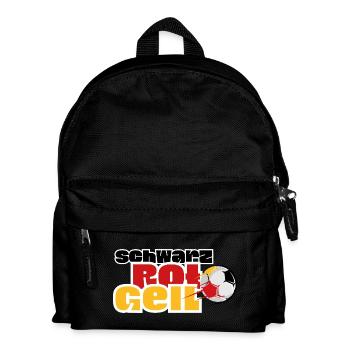 Motif du football pour la Coupe du Monde - Sac à dos Enfant - noir - Devant