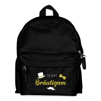 Team Bräutigam - Kinder Rucksack - Schwarz - Vorne
