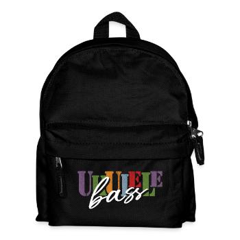 Ukulele Bass - Kinder Rucksack - Schwarz - Vorne