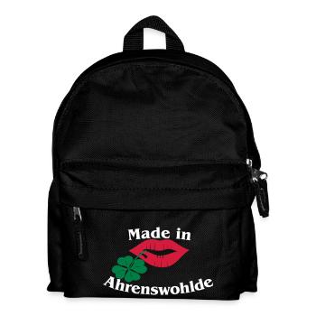 Made in Ahrenswohlde - Kinder Rucksack - Schwarz - Vorne