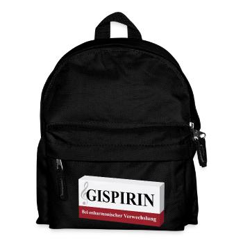 Gispirin - Bei enharmonischer Verwechslung - Kinder Rucksack - Schwarz - Vorne