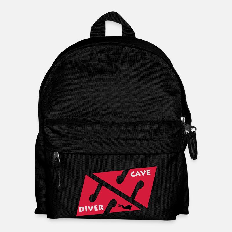 cave_diver_01 - Kids' Backpack - black