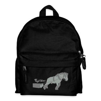 kaltblutzieht - Kinder Rucksack - Schwarz - Vorne