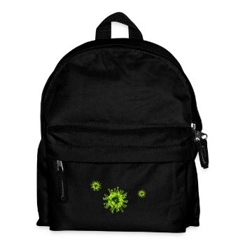 NeonVirus Pattern - Kids' Backpack - black - Front