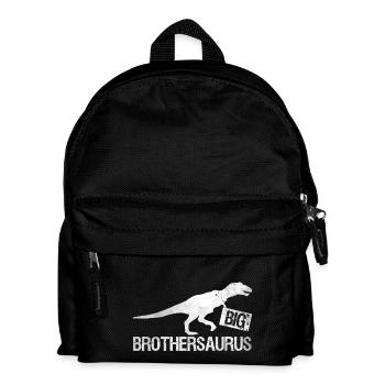 Big Brothersaurus - Großer Bruder Shirt Geschenk - Kinder Rucksack - Schwarz - Vorne
