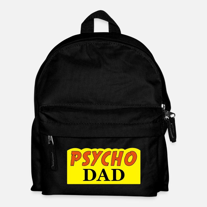 Psycho Dad - Kinder Rucksack - Schwarz