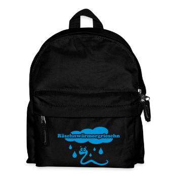 Räschnwärmorgrieschn - Kinder Rucksack - Schwarz - Vorne