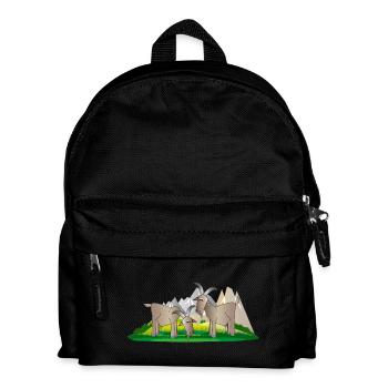 mountain goats - Kids' Backpack - black - Front
