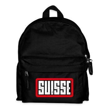 Suisse - Schweiz - Swiss - Svizzera - Switzerland - Sac à dos Enfant - noir - Devant