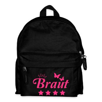 braut - Kinder Rucksack - Schwarz - Vorne