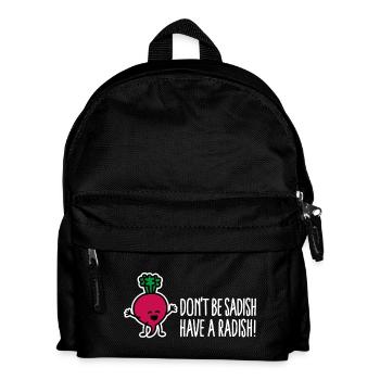 Don't be sadish have a radish funny dietician - Kids' Backpack - black - Front