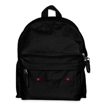 J'aime les chevaux - Sac à dos Enfant - noir - Devant