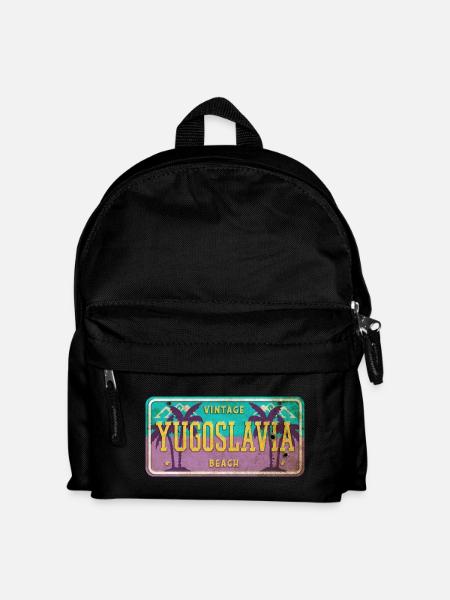 Jugoslawien Vintage Schild - Kinder Rucksack - Schwarz