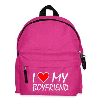I love my boyfriend - Kinder Rucksack - Fuchsia - Vorne