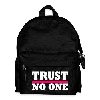 Trust no one - Kids' Backpack - black - Front
