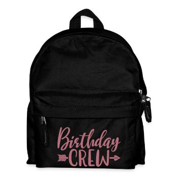 Birthday Crew Matching Group Birthday Party Outfit - Kids' Backpack - black - Front