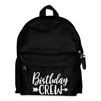 Birthday Crew Matching Group Birthday Party Outfit - Kids' Backpack - black - Front