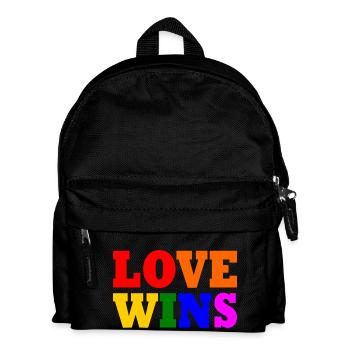 Love wins - Kinder Rucksack - Schwarz - Vorne