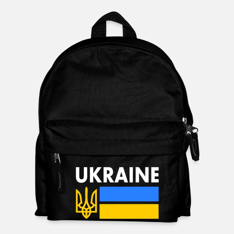 Ukraine - Kinder Rucksack - Schwarz