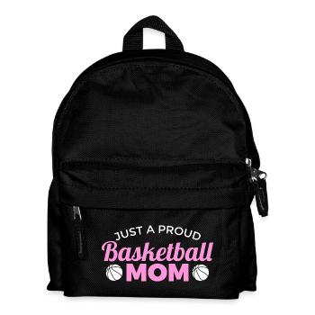 Basketball Mama - Kinder Rucksack - Schwarz - Vorne