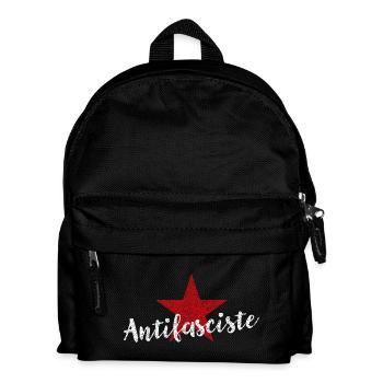 Antifasciste - Sac à dos Enfant - noir - Devant