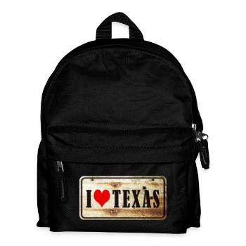 Ich liebe Texas - Kinder Rucksack - Schwarz - Vorne