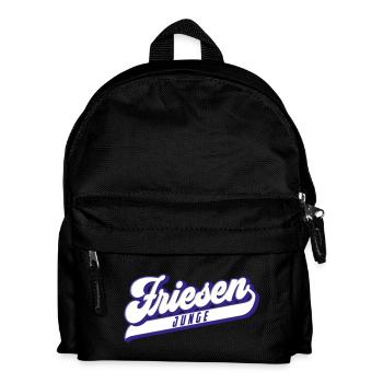 Friesen Junge | Farben änderbar - Kinder Rucksack - Schwarz - Vorne