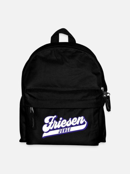Friesen Junge | Farben änderbar - Kinder Rucksack - Schwarz