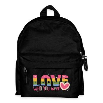 Love who you want - Kids' Backpack - black - Front