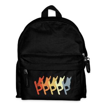 Vintage Snowboarder - Kids' Backpack - black - Front