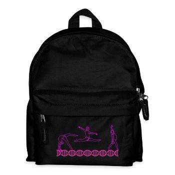 Gymnastique L’ADN de la gymnastique | Couleurs modifiables - Sac à dos Enfant - noir - Devant